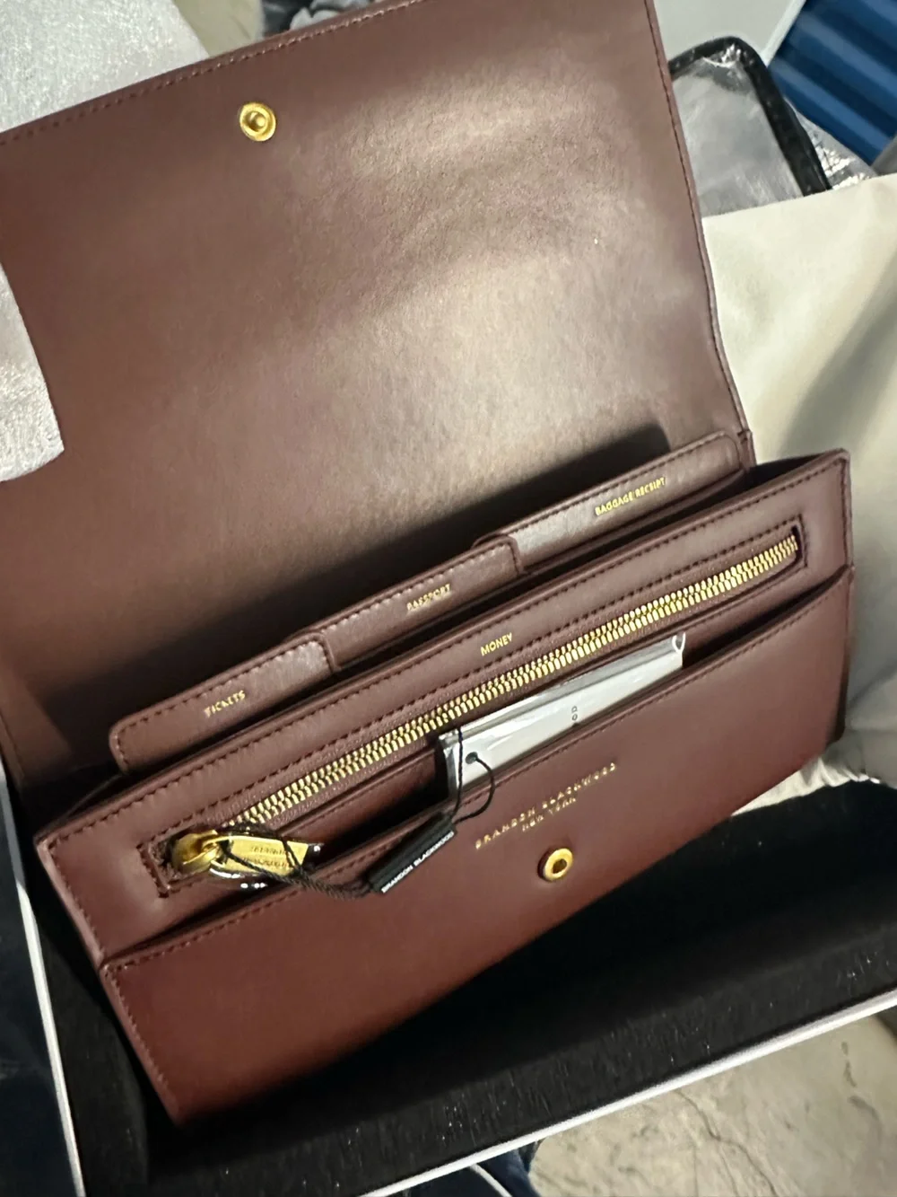 Brandon Blackwood Travel Pouch in Brown Leather
